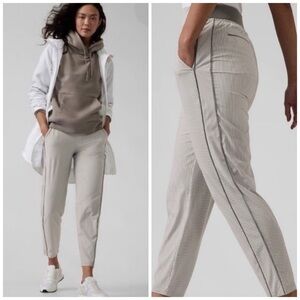 Athleta Brooklyn Casual Ankle Pants City Stripe